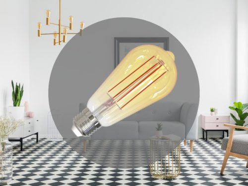 NEDES LED Filament SLIM 4,5W VINTAGE - ST64 / E27 / 1800K - ZFS101