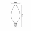 NEDES LED Filament 4W - C35 / E14 / 4000K - ZLF722