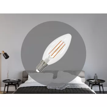 NEDES LED Filament 6W - C35 / E14 / 4000K - ZLF723D