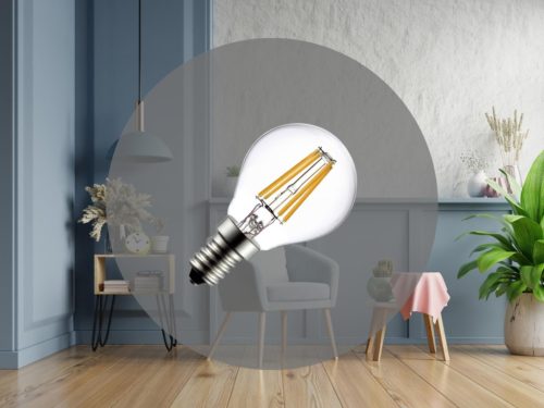 NEDES LED Filament 4W - G45 / E14 / 3000K - ZLF812