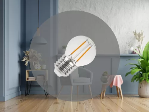NEDES LED Filament 2W - G45 / E27 / 3000K - ZLF815