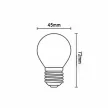 NEDES LED Filament 4W - G45 / E27 / 3000K - ZLF817