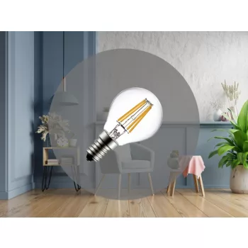 NEDES LED Filament 4W - G45 / E14 / 4000K - ZLF822