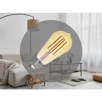 NEDES LED Filament 12W - ST64 / E27 / 2000K - ZLF915DV