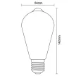 NEDES LED Filament 12W - ST64 / E27 / 2000K - ZLF915DV