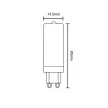 NEDES LED izzó 4W - G9 / COB / 2800K - ZLS614COB