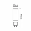 NEDES LED izzó 6W - G9 / SMD / 4000K - ZLS626CD