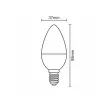 Nedes LED 5W-C37/E14/SMD/4000K-ZLS722