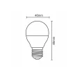 Nedes LED 8W-G45/E27/SMD/6500K-ZLS809