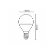 Nedes LED 5W-G45/E14/SMD/3000K-ZLS812