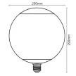 NEDES LED Filament 4W SMOKE - G250 / E27 / 1800K - ZSF101