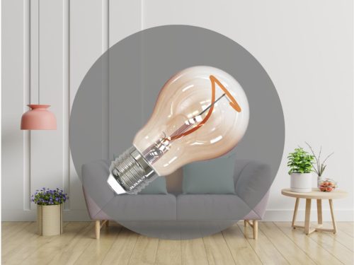 NEDES LED Filament SHAPE 4W BRAUN - A60 / E27 / 1800K - ZSF107