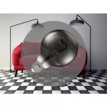  NEDES LED Filament SHAPE 4W SMOKE - G95 / E27 / 1800K - ZSF108