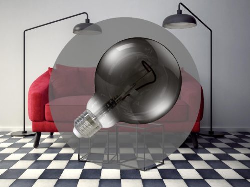 NEDES LED Filament SHAPE 4W SMOKE - G95 / E27 / 1800K - ZSF108