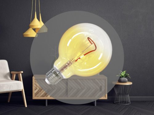 NEDES LED Filament SHAPE 4W YELLOW - G95 / E27 / 1800K - ZSF109