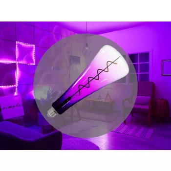   NEDES LED Filament SHAPE 5W PURPLE - T110 / E27 / 1800K - ZSF111