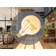 NEDES LED Filament  VINTAGE 2W LOVE - G125 / E27 / 2000K - ZSF112