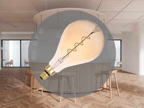 NEDES LED Filament SPIRAL 4W VINTAGE - A165 / E27 / 2000K - ZSF113