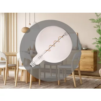   NEDES LED Filament SPIRAL 4W SMOKE - G200 / E27 / 2000K - ZSF116