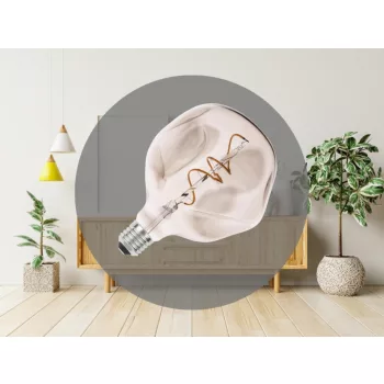   NEDES LED Filament BUMPED 4W SMOKE - G125 / E27 / 2000K - ZSF118