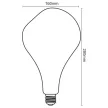 NEDES LED Filament BUMPED 4W SMOKE - ET160 / E27 / 2000K - ZSF120