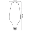 NEDES LED Filament BUMPED 4W SMOKE - BT110 / E27 / 2000K - ZSF122