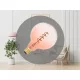 NEDES LED Filament SPIRAL 4W PINK - TRANSPARENT - G125 / E27 / 2000K - ZSF124
