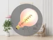 NEDES LED Filament SPIRAL 4W PINK - TRANSPARENT - G125 / E27 / 2000K - ZSF124