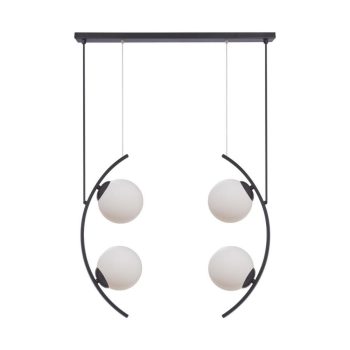 ZUMA LINE PENDANT HELIX 5016 4XE14 BLACK/WHITE