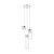 ZUMA LINE PENDANT GEM P0389-03D-F4AC 3XG9 CHROME