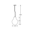 ZUMA LINE PENDANT BRESSO P19066A-D28 1XE27