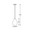 ZUMA LINE PENDANT BRESSO P19066A-D18 1XE27