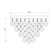 ZUMA LINE CEILING LAMP PARDO 18366 8XE14 D55 CHR