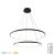 ZUMA LINE LED PENDANT BRENO 2023200-BK 60W CCT BLA