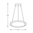 ZUMA LINE LED PENDANT BRENO 2023201-GD80 36W CCT G