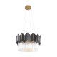 ZUMA LINE PENDANT ROTTA 2200018M 6XE14 BLACK/GOLD