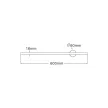 ZUMA LINE WALL LAMP TROY W90477-60BK 8W 4000K BL