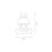 ZUMA LINE LED TABLE LAMP BUNNY KDR-6301-WH 3W 4000