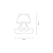 ZUMA LINE LE TABLE LAMP BEAR KDR6303PK 3W 4000K