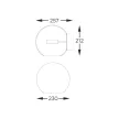 ZUMA LINE WALL LAMP ENCELADUS W0428-01D 5W 3000K C