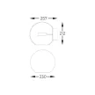 ZUMA LINE WALL LAMP ENCELADUS W0428-01D 5W 3000K G