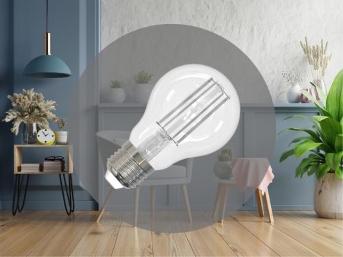 NEDES LED Filament FEHÉR 7,5W - A60 / E27 / 3000K - ZWF101